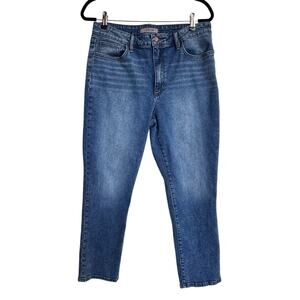 Joe's Jeans Denim Blue Jeans Slim Straight Leg Short Women's Size 32 Inseam 27"